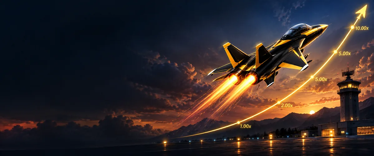 JetX crash game banner