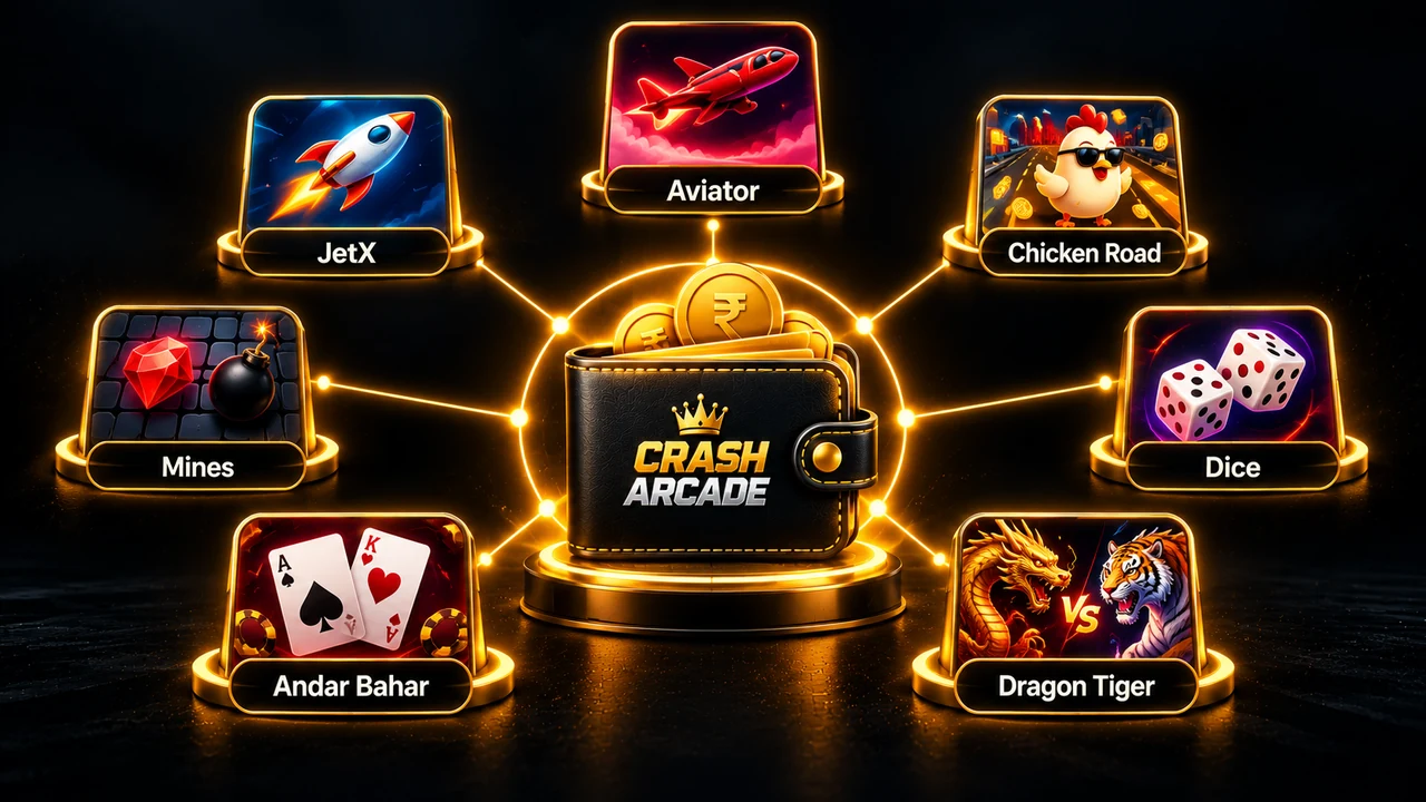 One wallet feeding all seven Crash Arcade games
