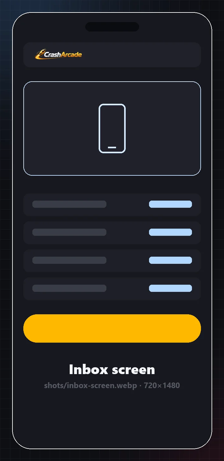 Account inbox with notifications