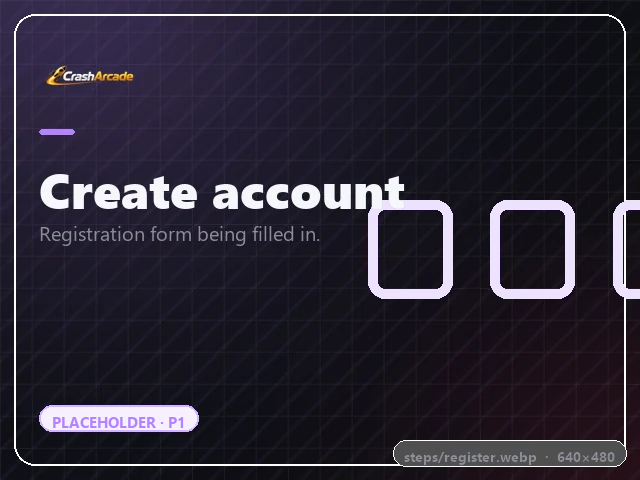 Creating a Crash Arcade account